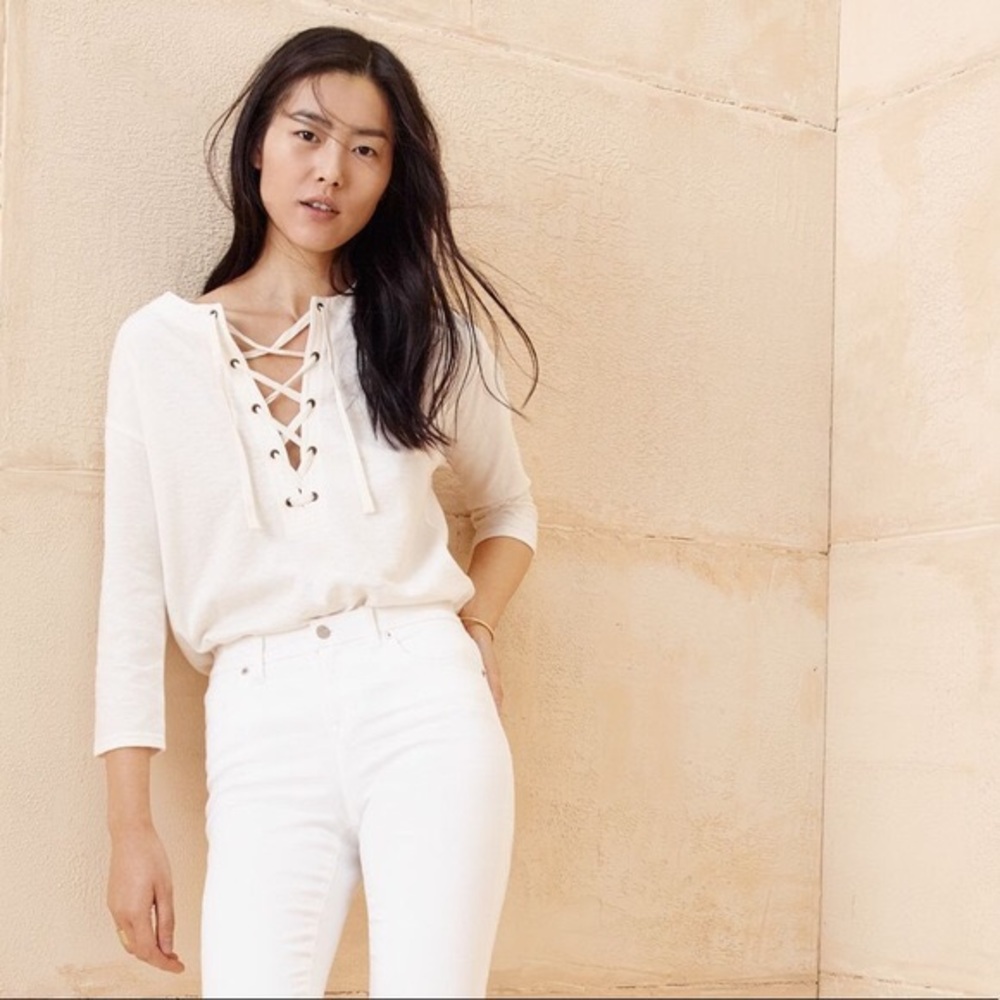 Madewell Lace-Up Shirt